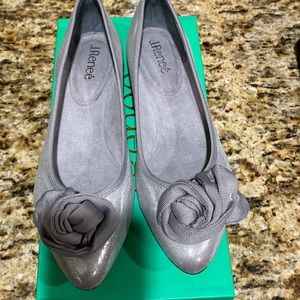 Brand new J. Renee’ silver flats.